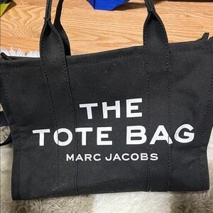 Marc Jacobs Black Canvas Tote Bag
